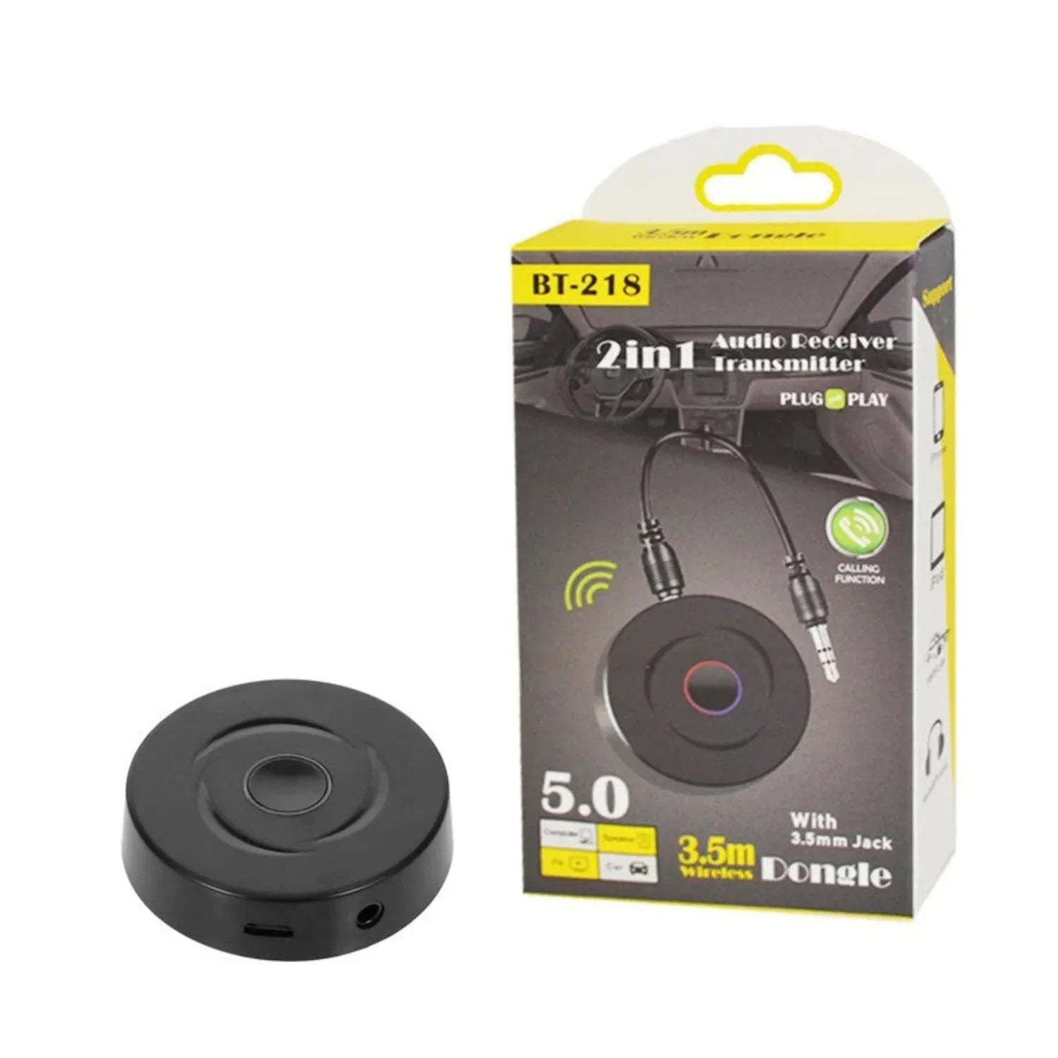 2 in 1 Audio Receiver Transmitter BT-218 Best Price in Pakistan | dynsol.pk - dynsol