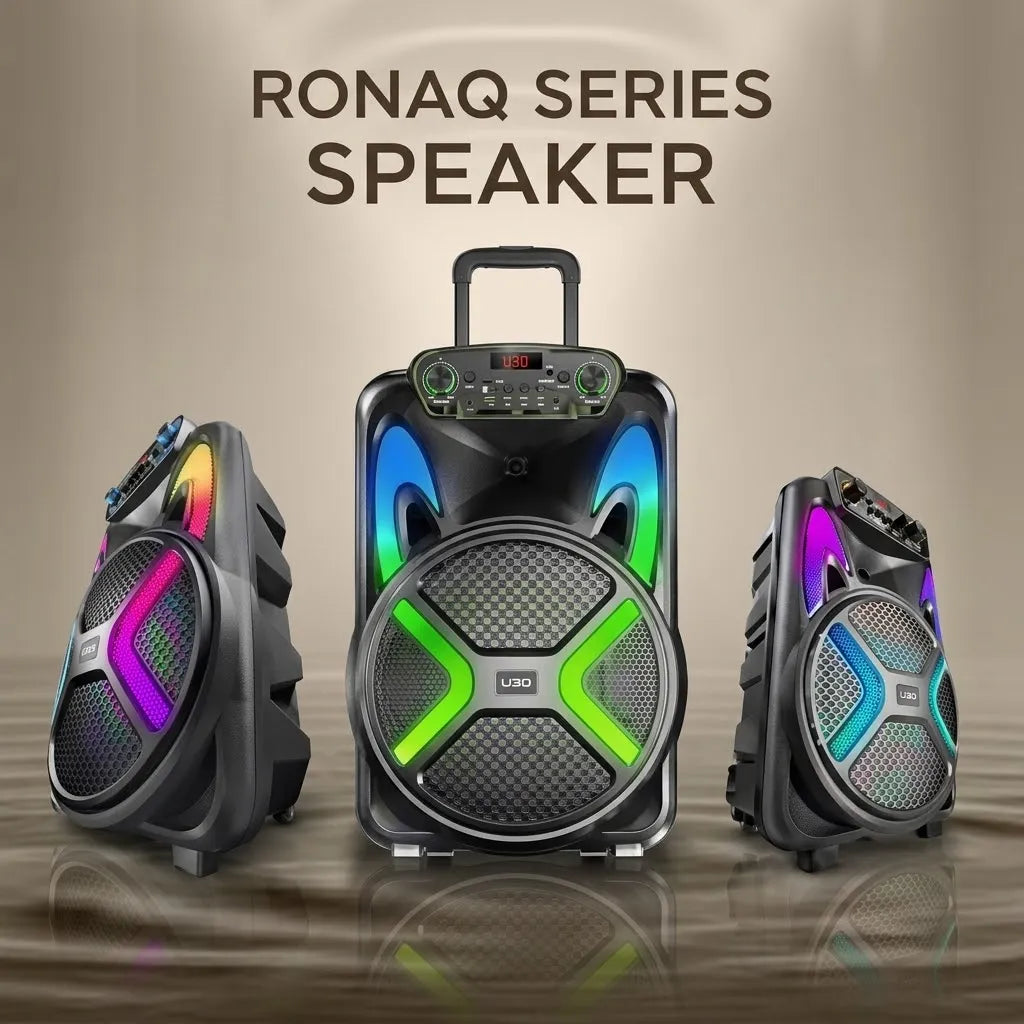 Login L-267 Jamster Party Speaker – Dual 6.5-Inch Woofers, RGB & Wireless Mic