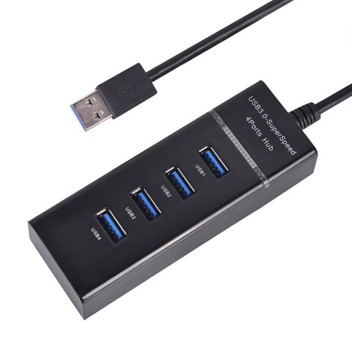 4Port USB 3.0 Hub USB Hub High Speed USB Splitter Adapter 5Gbps