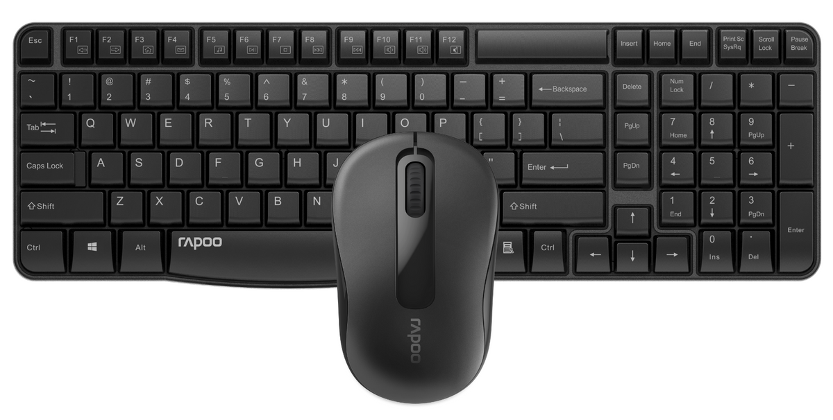 Rapoo X1800S Wireless Desktop Set Combo Keyboard + Mouse