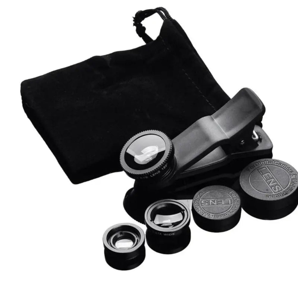 3‑in‑1 Cell Phone Camera Lens Kit — Wide Angle, Macro, Fisheye Price in Pakistan | dynsol.pk