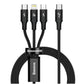 3 in 1 Baseus Rapid Series Fast Charging Data Cable Type-C to C + L + C PD 20W 1.5m Price in Pakistan | Dynsol.pk - dynsol