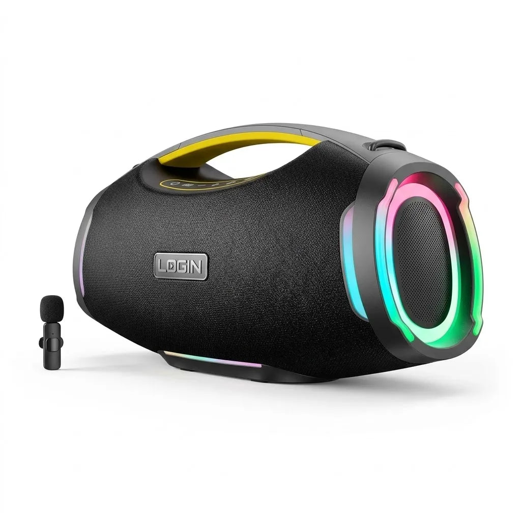 Login L-276 Vibe OG Party Speaker – 250W Output, Wireless Mic & 12000mAh Battery