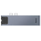 Baseus Thunderbolt C+Pro 7In1 smart HUB docking station Grey - dynsol