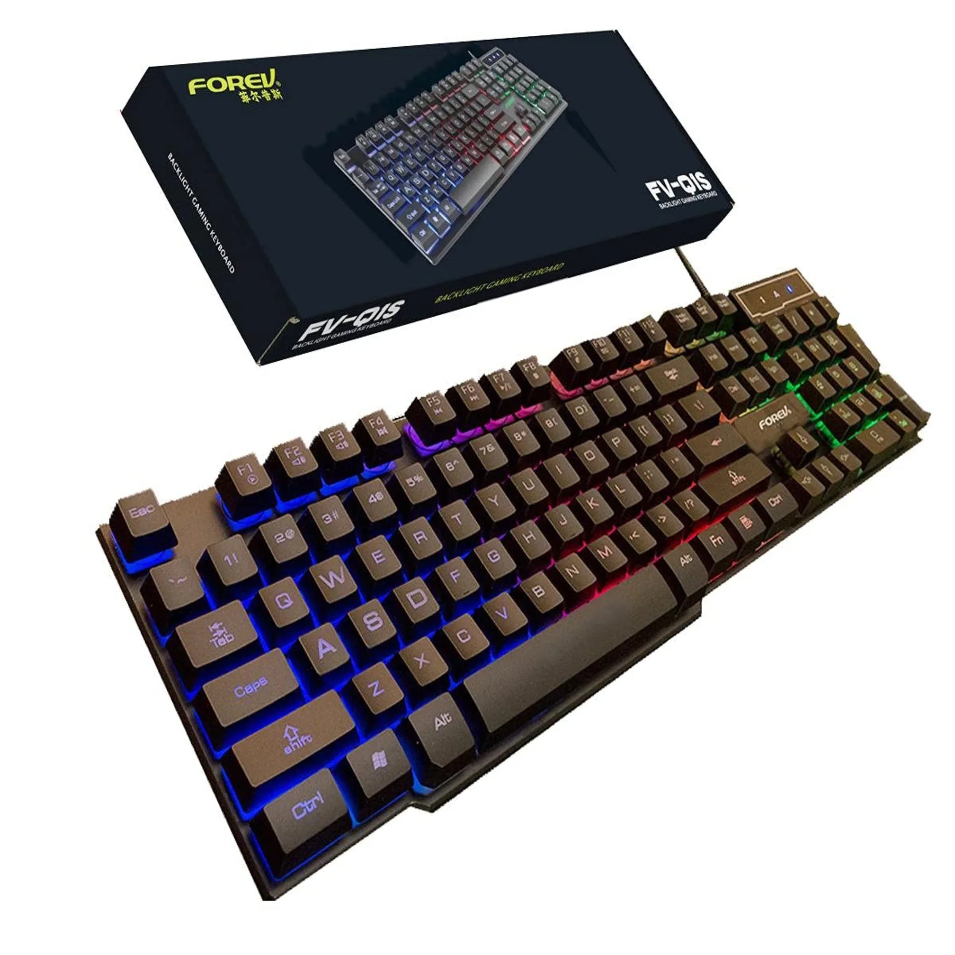 Forev FV-Q1S Wired Luminous Gaming Keyboard - dynsol