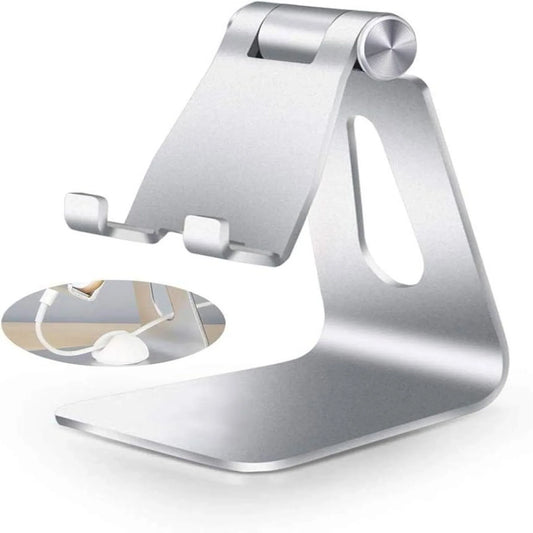 Mobile Mate Aluminium Mobile Phone Stand Holder (Silver) - dynsol
