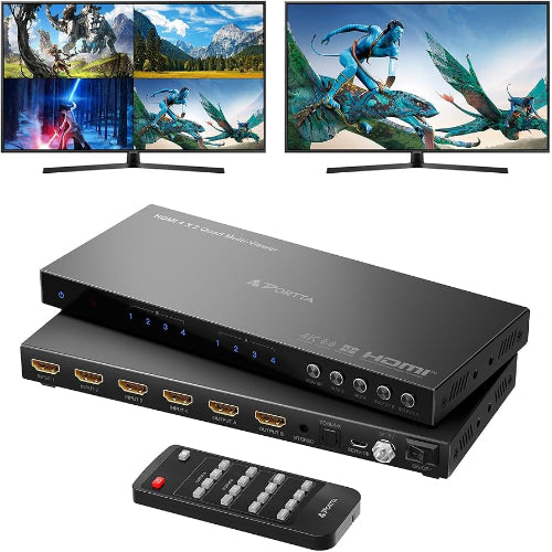 4K 4X Quad Multi Viewer HDMI Video Processor for Multi Screen Display Dynsol Pakistan