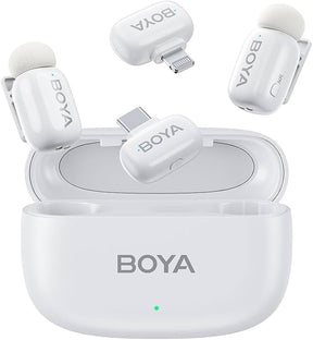 BOYA mini 12 2-Person Wireless Microphone with Lightning & USB-C
