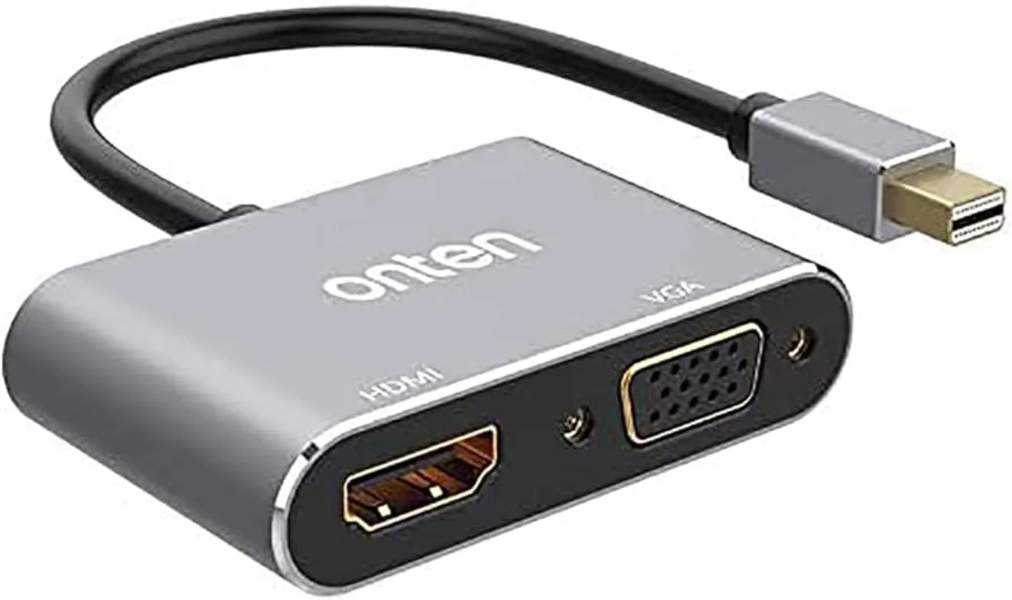 Onten OTN-5131B Mini DP To HDMI VGA Adapter Displayport 4K - dynsol