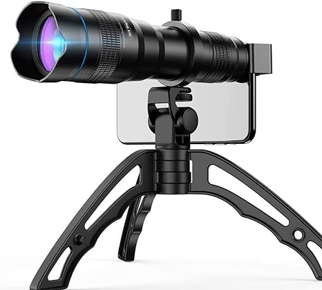 36X HD Telephoto Lens with Phone Tripod for iPhone