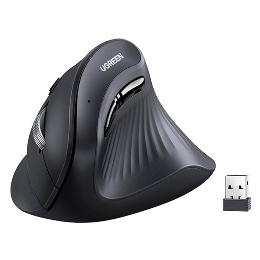 UGREEN 45388 Vertical Mouse Wireless Bluetooth5.0 2.4G Ergonomic 4000DPI 6 Mute Button