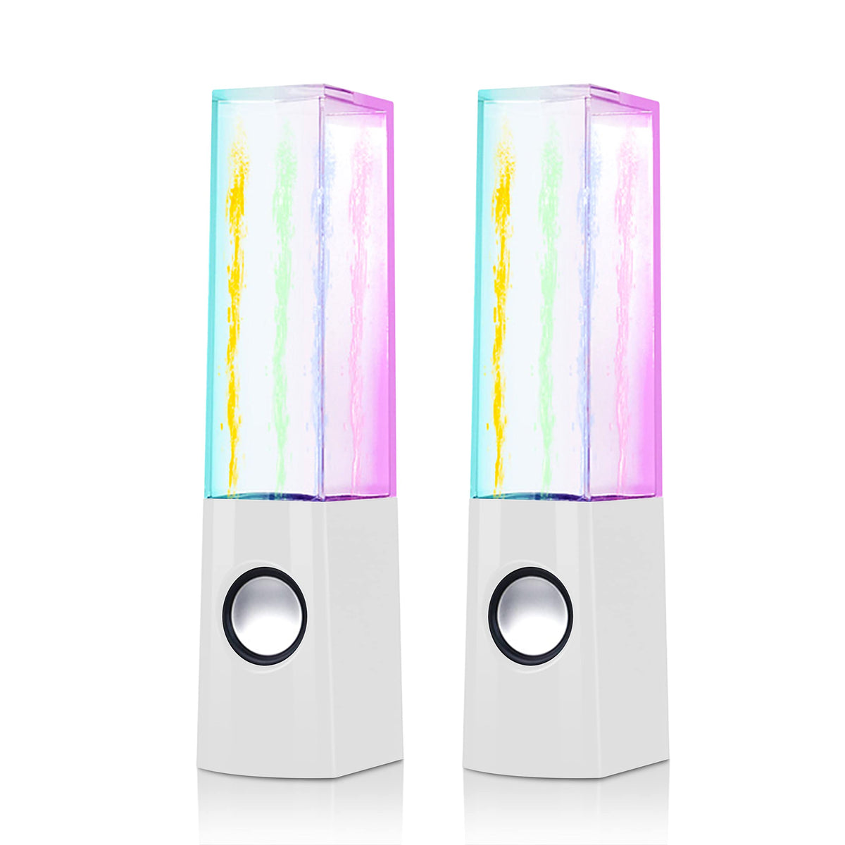 Water Speakers Stereo 2.0 Portable Laptop Speaker with Colorful Led Light