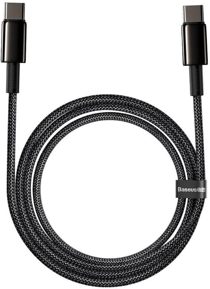 Baseus Dynamic Series 100W Fast Braided Charging Data Cable Type-C to Type-C -1M - dynsol