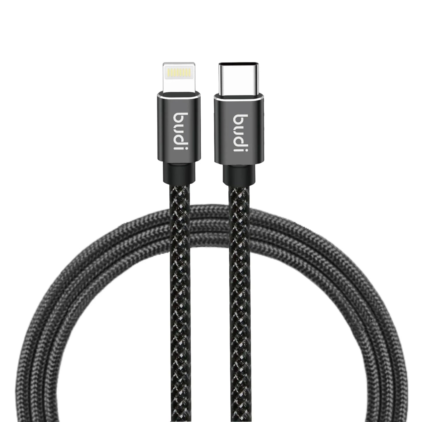 Budi C to Lightning Cable 2M Braided P.D 27W (DC206TL20B) | Price in Pakistan | dynsol.pk - dynsol