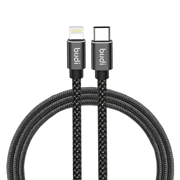 Budi C to Lightning Cable 2M Braided P.D 27W (DC206TL20B) | Price in Pakistan | dynsol.pk - dynsol
