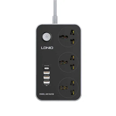 LDNIO SC3412 Fast Charging Power Extension With 20W USB-C PD Port | Best Price in Pakistan | dynsol.pk - dynsol