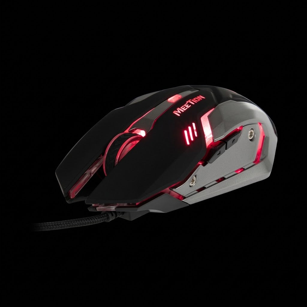 MEETION MT-M915 Gaming Mouse – 2400 DPI optical sensor, Six controls including the wheel