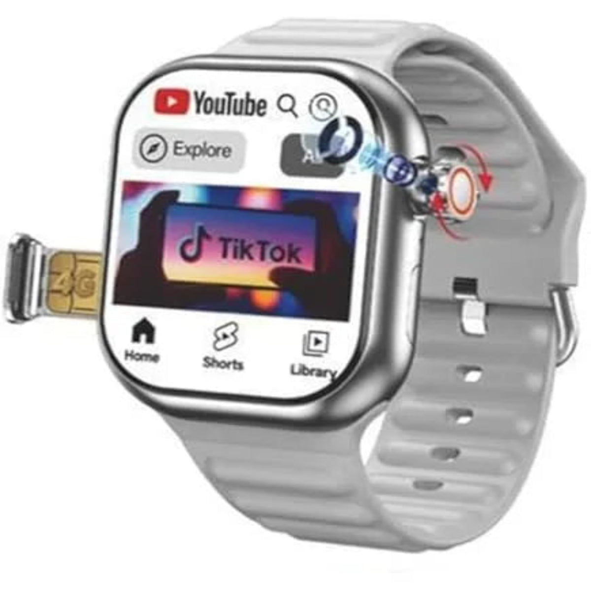 Telzeal TC42 AMOLED 4G Sim Supported Smartwatch
