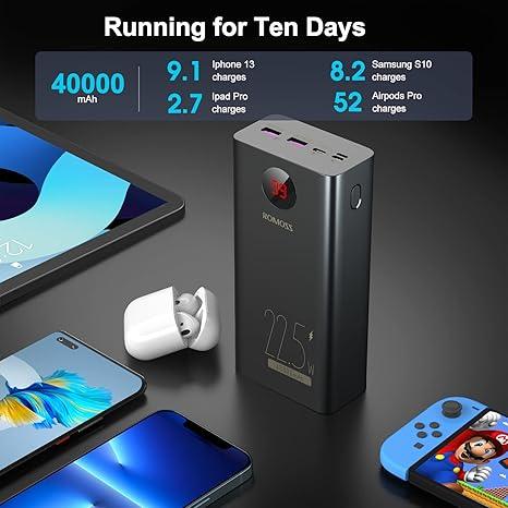 ROMOSS PEA40 PF 22.5W 40000mAh Power Bank Latest 2025 – Best Price in Pakistan | Dynsol.pk - dynsol