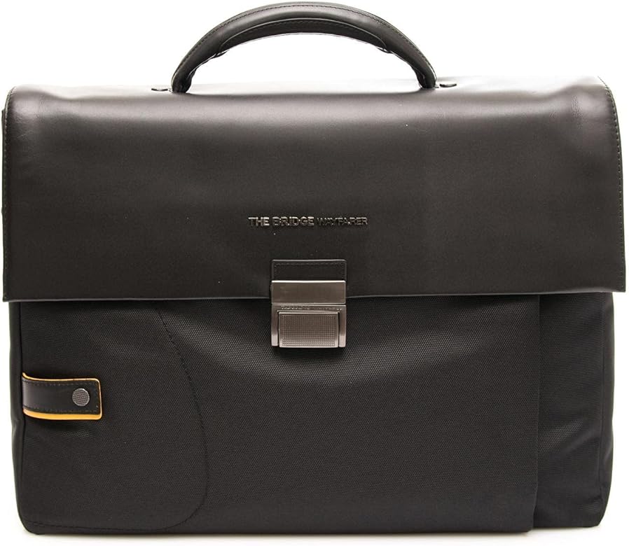 The Bridge Wayfarer Core Briefcase For Laptop Up to 15.6 inch - Black