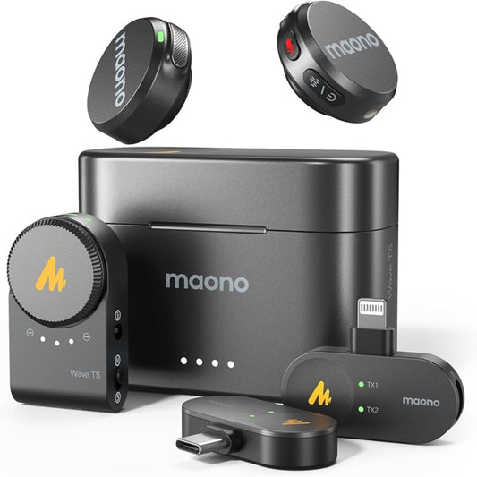 Maono Wave T5 AI Wireless Microphone Price in Pakistan | dynsol.pk