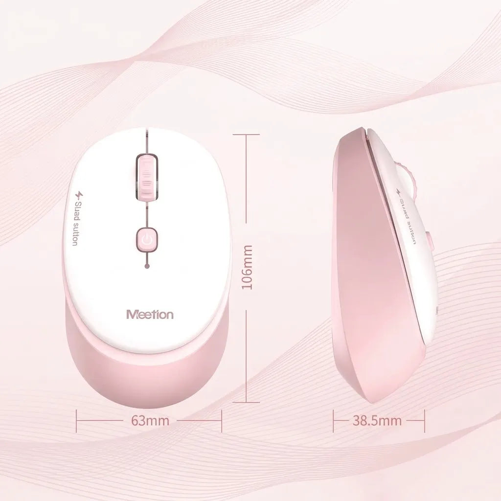 Meetion MT-R545 Wireless Office Mouse with 2.4GHz Link, Optical Tracking & Compact Grip