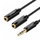 Ugreen 30620 3.5mm Male To 2 Female Audio Cable