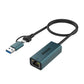 Amaze A425 USB 3.0 + Type‑C Ethernet Adapter – Best Price in Pakistan | Dynsol.pk - dynsol
