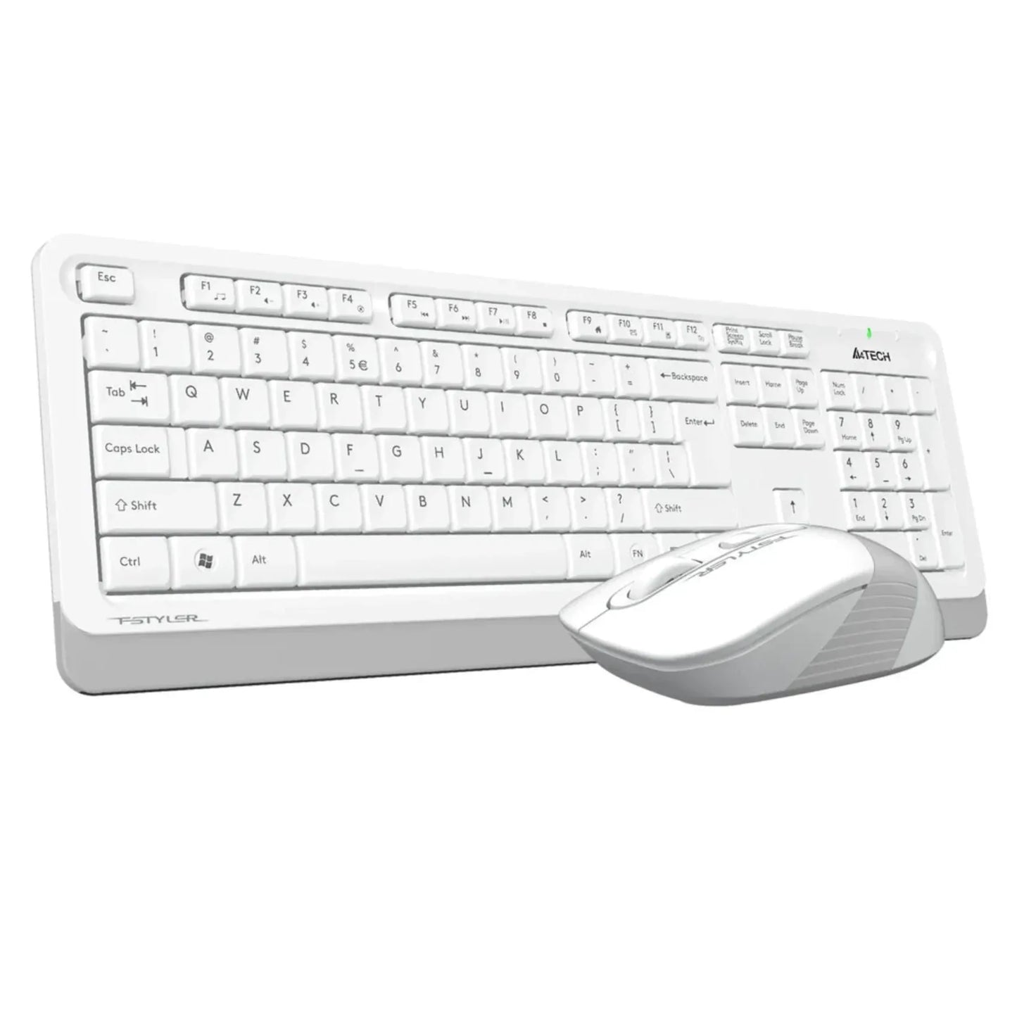 A4TECH FG1010S White Multimedia Keyboard + FG10S Silent Click Mouse Combo Price in Pakistan - dynsol