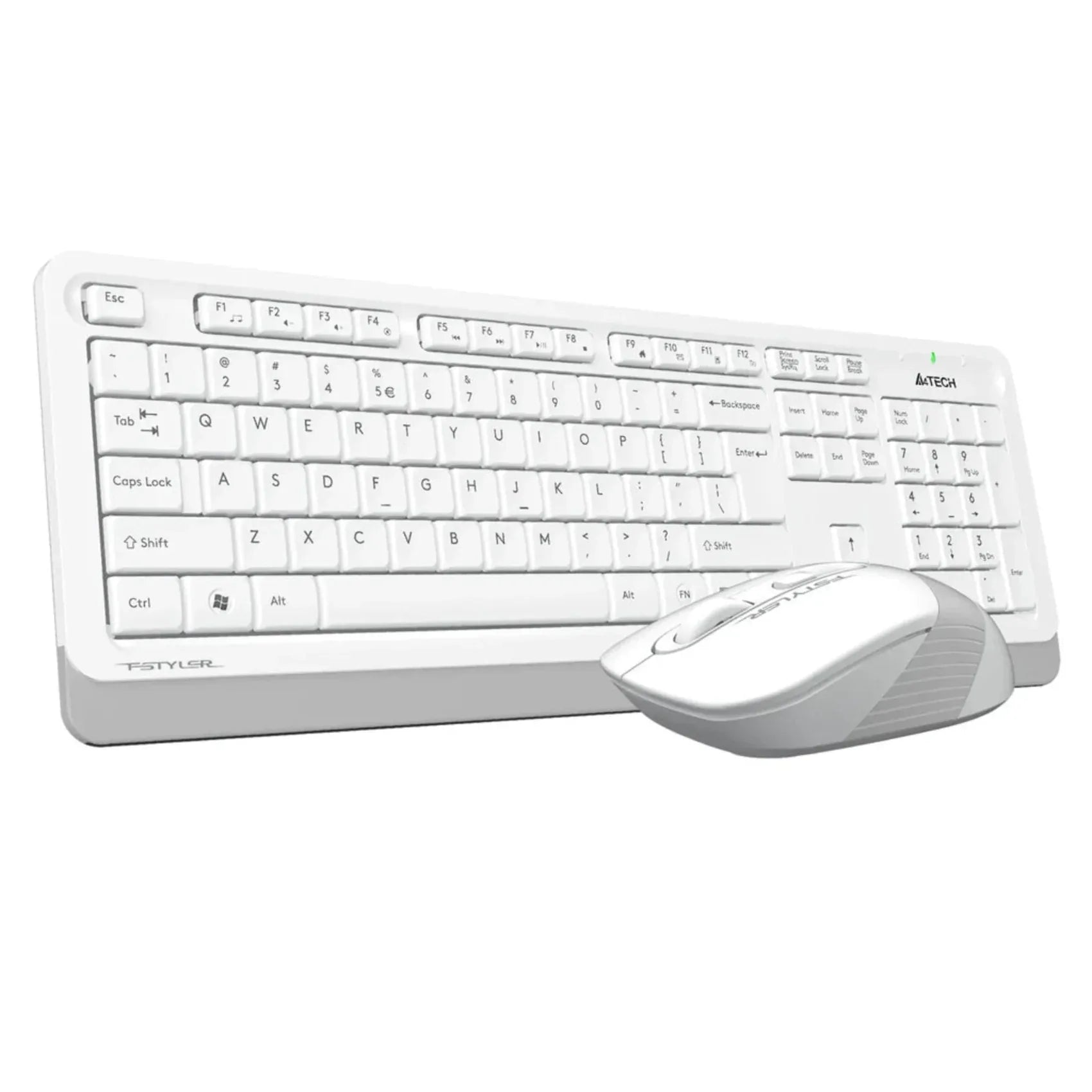 A4TECH FG1010S White Multimedia Keyboard + FG10S Silent Click Mouse Combo Price in Pakistan - dynsol