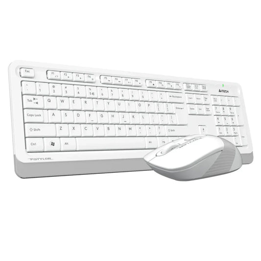 A4TECH FG1010S White Multimedia Keyboard + FG10S Silent Click Mouse Combo Price in Pakistan - dynsol