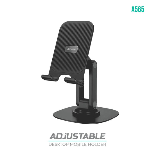 Amaze A565 Adjustable Desktop Mobile Holder – White Best Price in Pakistan | Dynsol.pk - dynsol