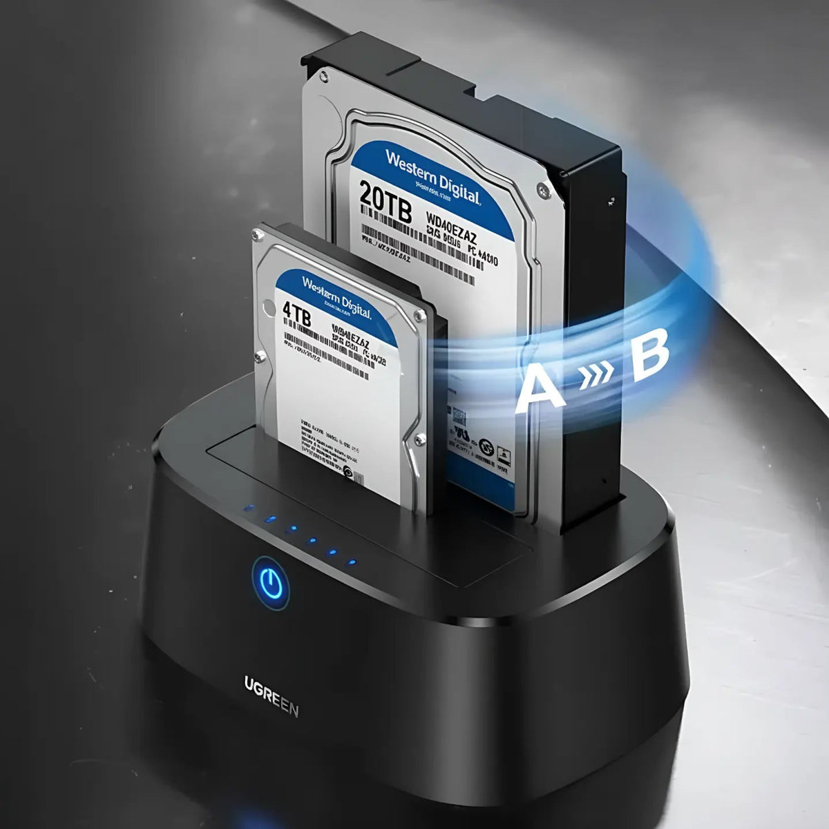 UGREEN 60737 USB 3.0 to SATA Dual-Bay Hard Drive Duplicator / Cloner (EU)