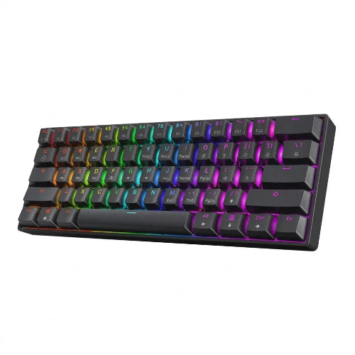 AIGO Tri Mode Keyboard A68 2.4GHz Bluetooth Wireless Keyboard