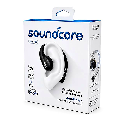 Soundcore AeroFit Pro – Secure Open-Ear Fit, Detachable Neckband & 46-Hour Battery