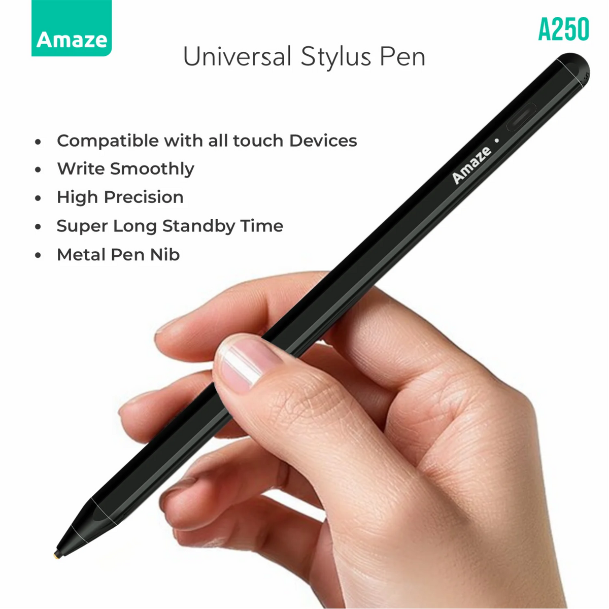Amaze A250 Universal Stylus Pen for Laptops/Tablets/Mobiles