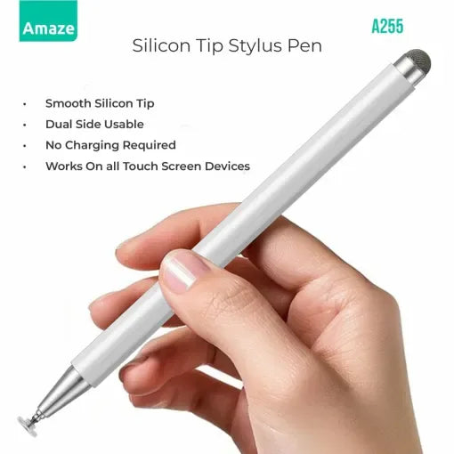 Amaze A255 Twin Tip Universal Stylus Pen – Black / Silver | Best Price in Pakistan | Dynsol.pk - dynsol