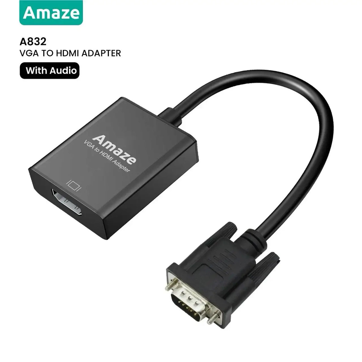 Amaze A832 VGA to HDMI With Audio Adapter