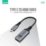 Amaze A125 Type-C to HDMI Adapter 4K@60Hz – Aluminum Alloy | Best Price in Pakistan | Dynsol.pk - dynsol