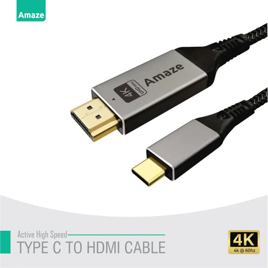 Amaze A145 Type-C to HDMI Cable 4K@60Hz – 2M | Best Price in Pakistan | Dynsol.pk - dynsol