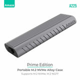 Amaze A225 Prime Edition M.2 + NVMe Alloy Case – 10Gbps Price in Pakistan | Dynsol.pk - dynsol