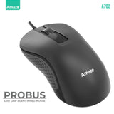 Amaze A702 ProBus Easy Grip Silent Wired Mouse – Black | Best Price in Pakistan | Dynsol.pk - dynsol
