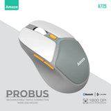 Amaze A725 ProBus Rechargeable Triple Connection Wireless Mouse | Best Price in Pakistan | Dynsol.pk - dynsol