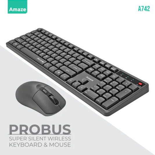 Amaze A742 ProBus Super Silent Wireless Combo Set | Best Price in Pakistan | Dynsol.pk - dynsol