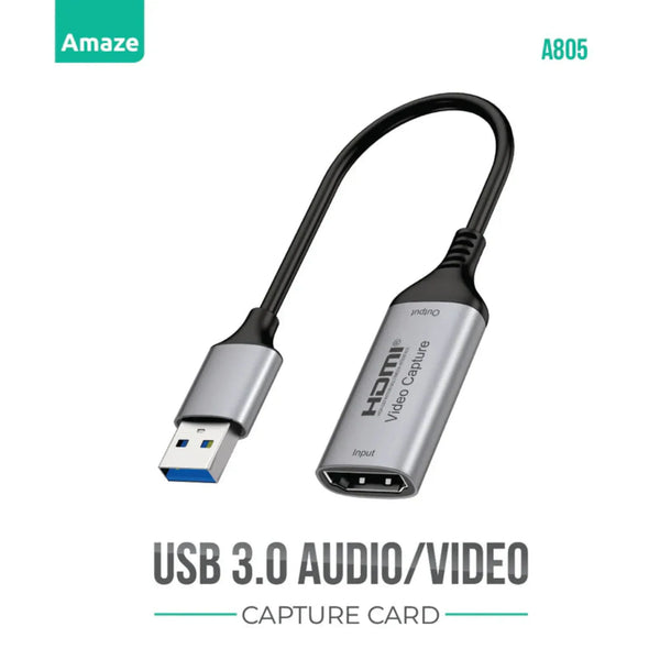Amaze A805 USB 3.0 to Audio/Video Capture Card Price In Pakistan | Dynsol.pk - dynsol