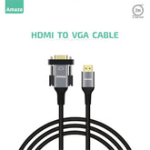 Amaze A825 Aluminum Alloy HDMI to VGA Cable – 2M | Best Price in Pakistan | Dynsol.pk