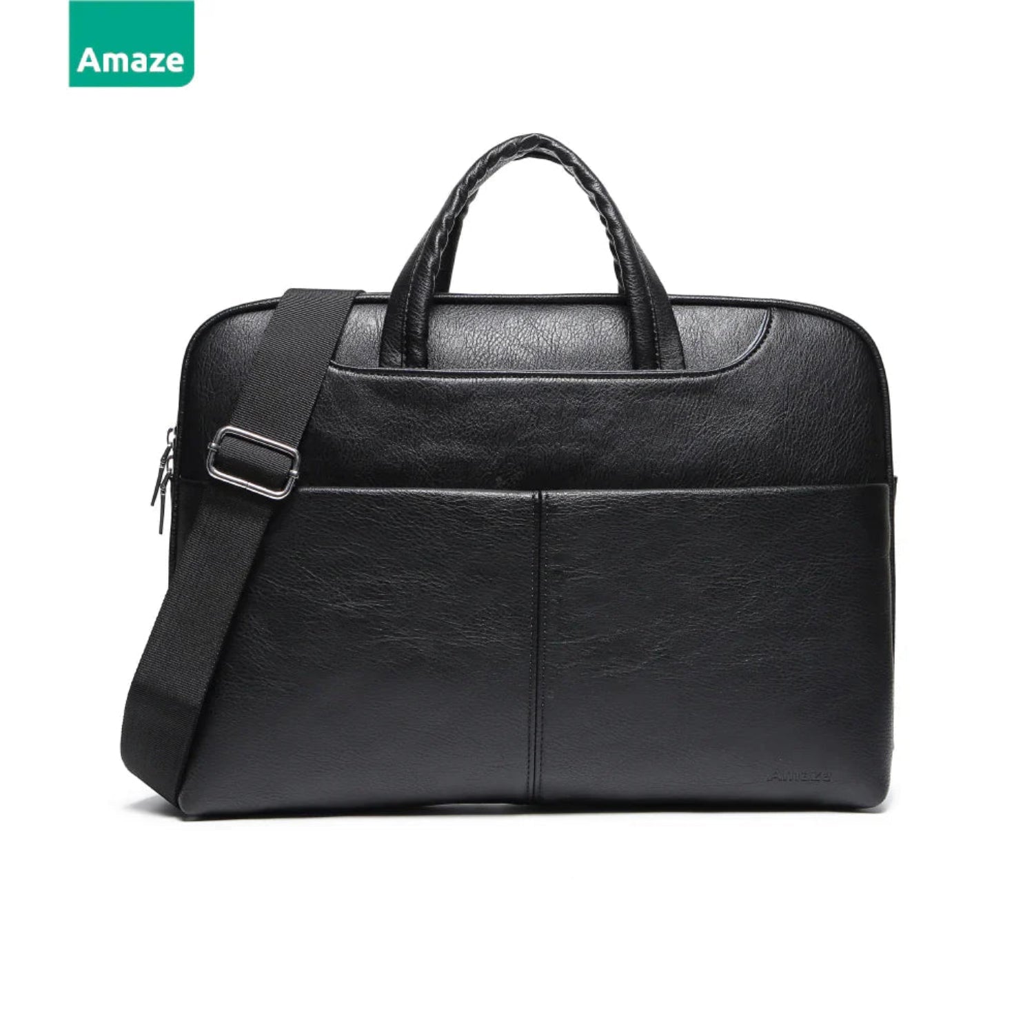 Amaze A920 Office Mate High Quality Synthetic Leather Bag 13/14/15/16 – Black | Best Price in Pakistan | Dynsol.pk
