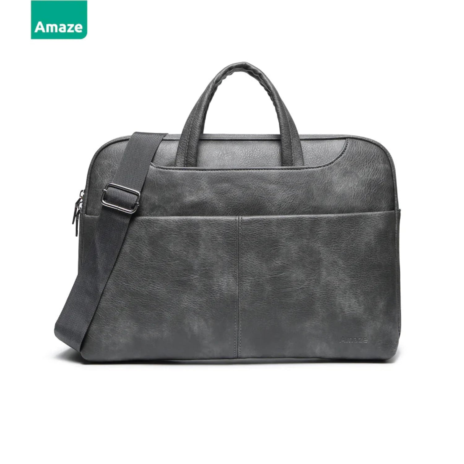 Amaze A920 Office Mate High Quality Synthetic Leather Bag 13/14/15/16 – Grey | Best Price in Pakistan | Dynsol.pk