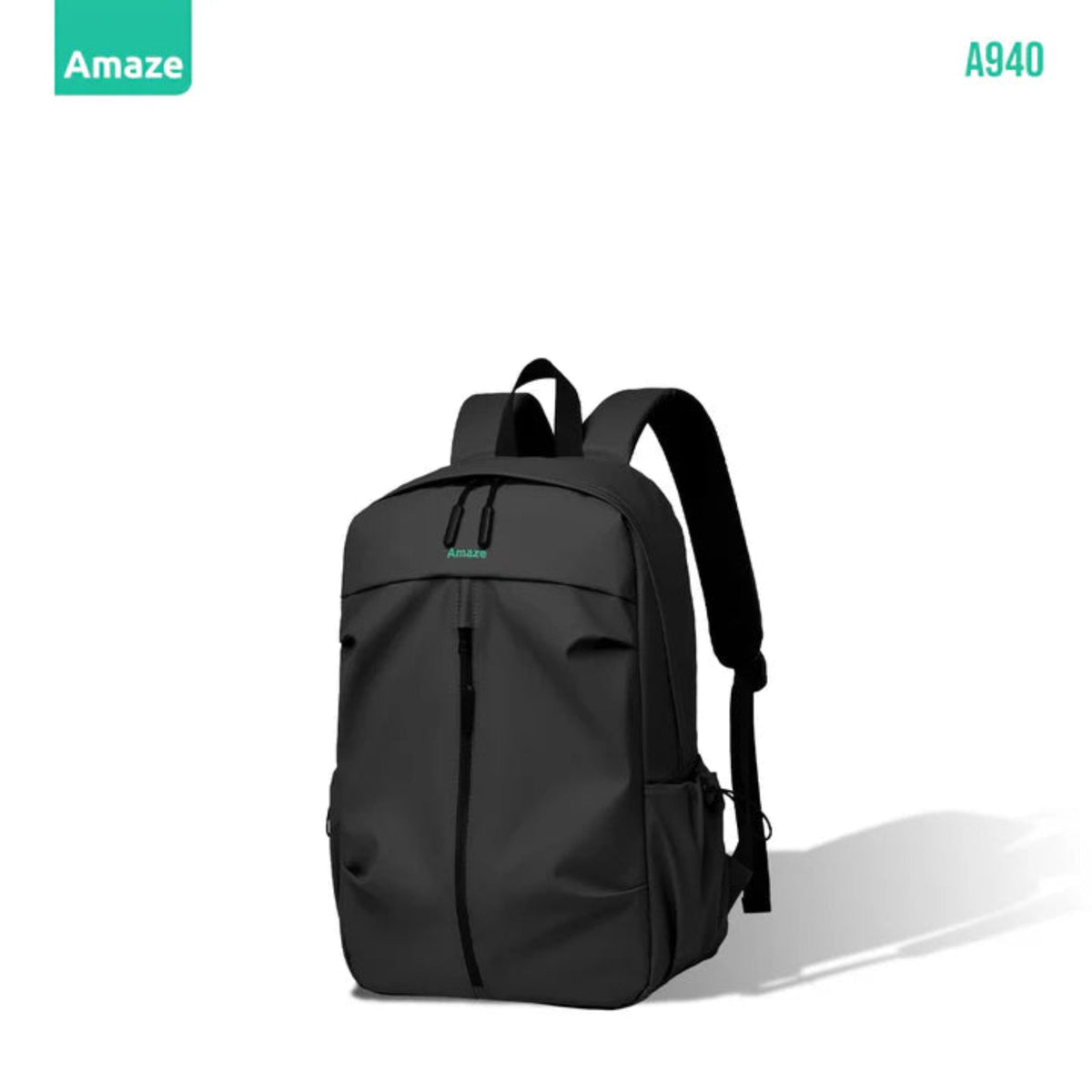 Amaze A940 Workie Synthetic Fiber Laptop Backpack – Black | Best Price in Pakistan | Dynsol.pk