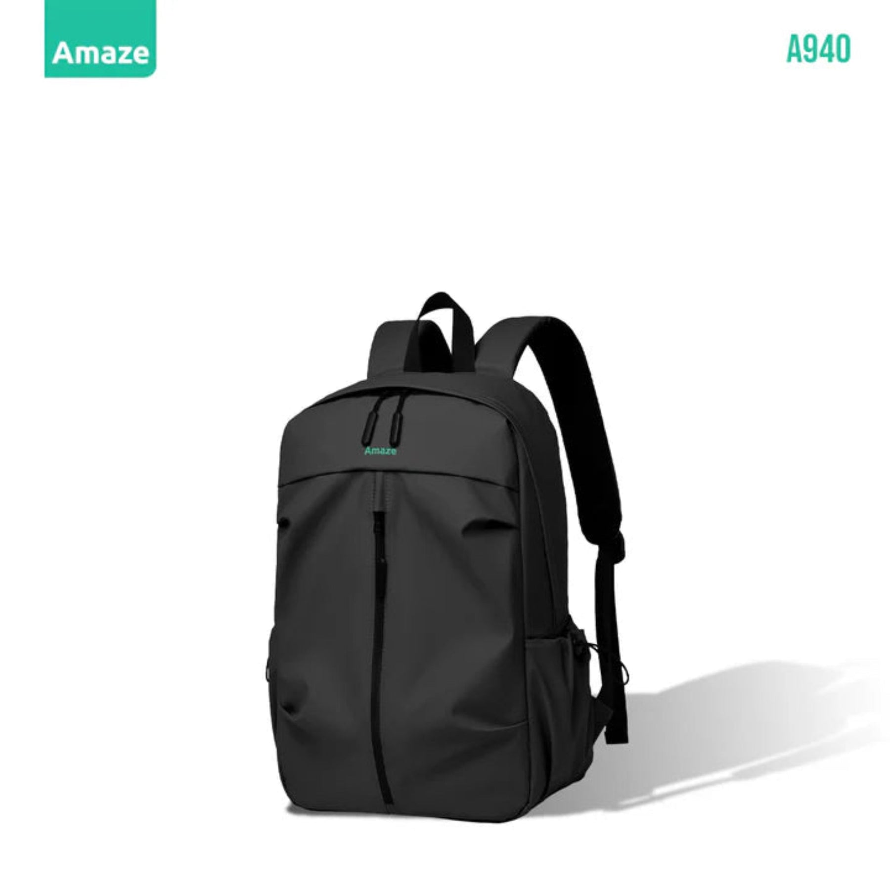 Amaze A940 Workie Synthetic Fiber Laptop Backpack – Black | Best Price in Pakistan | Dynsol.pk